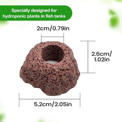 Aquarium Plant Anti-Floating Oval Rock –5.2 × 2.6 cm