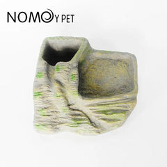 Nomoypet Reptile Hide, Platform, Planting and Water Flowing Landscape in one