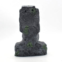 Easter Island Stone Statue Resin Ornament Fish Tank Aquarium Decoration
