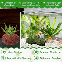 Aquarium Plant Anti-Floating Oval Rock – 6.5 × 3.5 cm