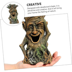 Smiley Tree Man Aquarium Decoration for Fish Hiding