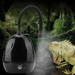 Nomoypet Reptile Fogger Humidifier, 2L 220 V Amphibians Dry Run Protection Vaporizer Fog Maker Generator with 40-150 cm Stretchy Hose for Geckos, Turtles etc