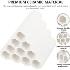 Aquarium Breeding Cave Fish Hiding Shelter Spawning Tube 10 Holes