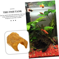 Reptile Snake Hideout Resin Cave Basking Platform