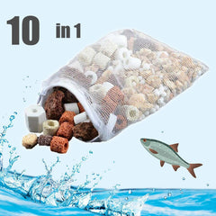 10 in 1 Aquarium Biochemical Filter Media - 500 GMS