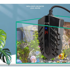 Digital Aquarium Heater Turtle heating rod low water level automatic constant temperature Submersible Water Mini Heating Rod