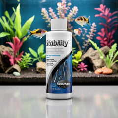 Seachem Stability Aquarium Water Conditioner 100ml – with FREE Short Glass ThermometerSeachem
