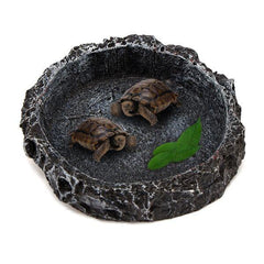 Reptile Feeding Bowl Food Water Terrarium Dish Pet Lizard Gecko Feeder