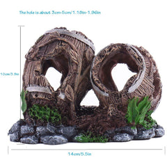 Aquarium Resin Bucket Decoration 13.5 x 5.8 x 10CM