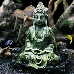 Aquarium Decorations Ancient Buddha Statue