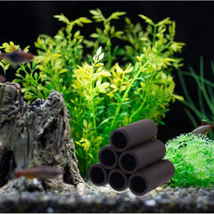Aquarium Cave Brown Ceramic Fish and Shrimp Shelters (Two Sizes)