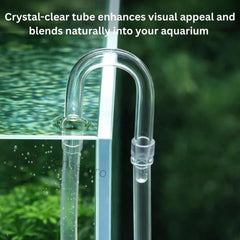 Aquarium Glass U Pipe Connector for CO₂ & Air Tubing