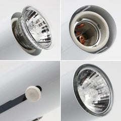 UVB Light Bulb Reptile Ceramic Heat Lamp Pet Heating Bulb Holder Clamp Lamp Fixture Heating Light Lamp for Reptiles, Aquarium Turtle Light Adjustable Habitat Lighting Stand – white (with UVB 3.0 25W Lamp)