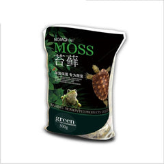 Natural Reptile Terrarium Moss, Substrate Turtle Tank Terrarium Moss - Green, 1000G/500G