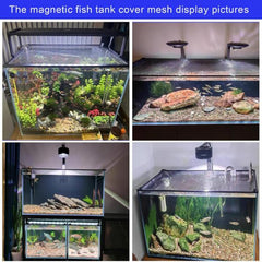 Voonline Anti-Jump Net Magnetic Suitable for Aquarium Tank 3 Sizes