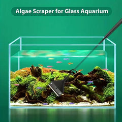 Qanvee Aquarium Algae Scrapper 66cm Stainless Steel