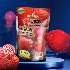 OKIKO Super FLOWERHORN Fish Food Red Head Mark Formula High Protein 100g– (3 Sizes)