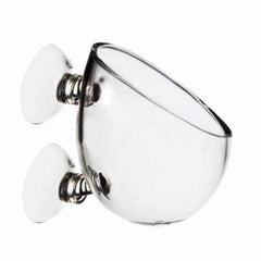 Aquarium Plant Pots Wall Hanging Planter Fish Tank Background Decorations Pot Multi Use for Succulent Flower Seed Pot With Glass Cup Design for Gardening Fish Tank