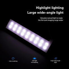 L Shape Clip on 18W LED Fish Tank Light Miniature Landscape (Silver)