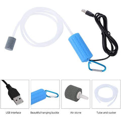 Portable Mini USB Aquarium Fish Tank Oxygen Air Pump