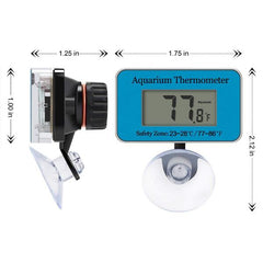 Blue Digital Aquarium Thermometer