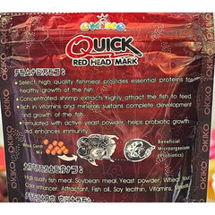 OKIKO Super FLOWERHORN Fish Food Red Head Mark Formula High Protein 100g