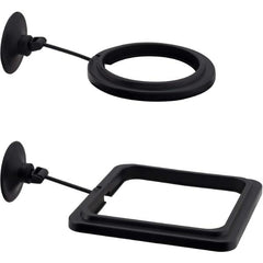 Fish Feeding Ring Square and Round with Suction Cup Black