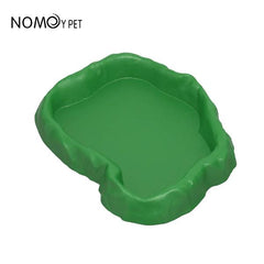 Nomoypet Imitation Rock Green and Grey Water Bowl Dish (3 Sizes)