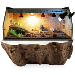 Reptile Habitat Lamp Fixture Heating Bulb Holder Stand - Flexible Clamp