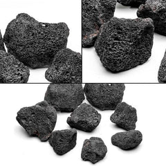 Aquarium 500gm River Rock Planted Substrate Black Lava Stone 3 sizes