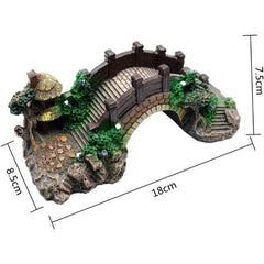 Pavilion Tree Fish Tank Decoration Bridge Aquarium Ornament - SMALL / LARGE / Extra Large