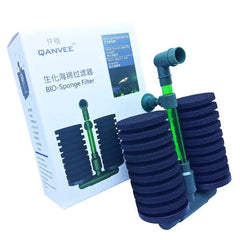 QANVEE Green Bio Sponge Filter QS-200 and QS-100