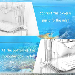 Multi-Functional Isolation Breeding Incubator Box 18x8.5x15cm