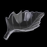 Acrylic Leaf Feeding Dish Clear Water Food Bowl