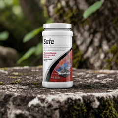 Seachem Safe Water Conditioner – Removes Chlorine, Chloramine & Ammonia | Detoxifies Nitrite & Nitrate - 250g Aquarium Treatment with FREE Short Glass Thermometer