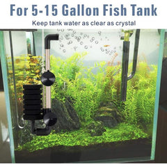 Hygger Aquarium Single Sponge Filter HG-908 M-SINGLE (9.3x19 to 27x1cm)