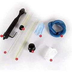 Aquarium Battery Siphon Operated Gravel Cleaner Black without Adaptor