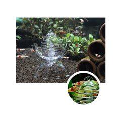 Aquarium Multi-function Cage Moss Ball Dry Feeding Food Bowl Fish Crystal Shrimp Hiding House Feeder