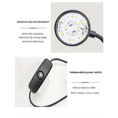 Ultra Thin 5W LED Clip Light for Nano Tank Flexible with USB Connection