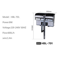 SUNSUN Hang on Water Filter HBL-402/HBL-403/HBL-501/HBL-601/HBL-701