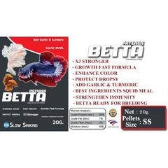 Betta Daily Nutrition Enhance Color and Growth Fast Formula 20g