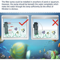 SUNSUN JUP-Series Internal Filter with UV Sterilizer For Fresh and Seawater