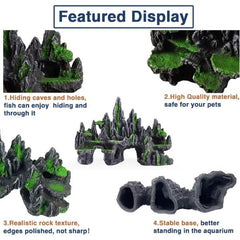 Mountain View Aquarium Ornament Decoration 31cm