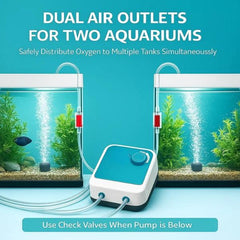 Mini Aquarium Air Pump AQ Series – AQ-003 (3W) / AQ-004 (4W) / AQ-005 (5W) Low Noise Oxygen Pump