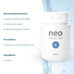 Aquario Neo Roots Plants Tab Pottassium - Aquarium Plant Fertilizer
