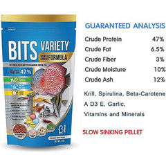 Bits Variety Growth & Color Formula for Discus and All Tropical Fish 60g