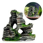 Aquarium Ornament Fish Tank Decor Crab View Stone Terrarium Cave 11x5x11cm