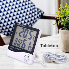 Digital Thermometer Hygrometer Electronic LCD Display Temperature Humidity Meter HTC-2