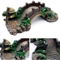 Pavilion Tree Fish Tank Decoration Bridge Aquarium Ornament - SMALL / LARGE / Extra Large