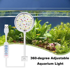 Aquarium LED 7W USB Clip on Lamp 3 Modes